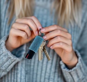 New Arrival Bear Mace Spray Carabiner Keychain Rechargeable Safety Multicolor Bling Spray Bottle Key <b>Ring</b> for Girl - Product Image 4