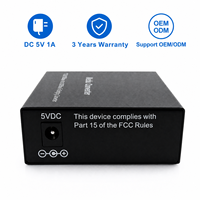 Convertisseur de média fibre optique SFP 1000 Mbps, conception de module universel, boîtier métallique, entrée DC5V