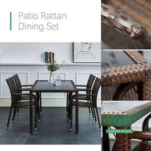 Muebles <span class=keywords><strong>de</strong></span> Exterior <span class=keywords><strong>para</strong></span> Comedor, Cómodos y Elegantes, <span class=keywords><strong>para</strong></span> Cafetería, <span class=keywords><strong>Jardín</strong></span>, Hotel, Villa, Balcón, Restaurante junto a la Playa, Sillón y Mesa - Product Image 1