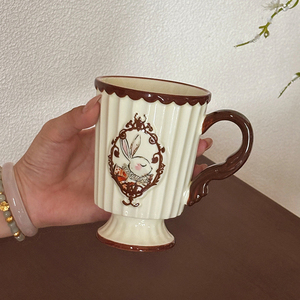 แก้วกาแฟลายกระต่ายน่ารัก แก้วเซรามิกลายกระต่ายอีสเตอร์ - Product Image 3