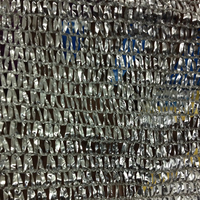 Toile d'ombrage en aluminium réfléchissant argenté de qualité supérieure, tricotée en chaîne, en HDPE, taux d'ombrage 99%, pour chien, serre, balcon, extérieur, patio