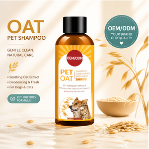 Champú para Mascotas a Base de <span class=keywords><strong>Avena</strong></span> para <span class=keywords><strong>Perros</strong></span> y Gatos, Desodorante, Anti-picazón, Antibacteriano, con Fragancia Duradera, Disponible para Procesamiento OEM - Product Image 2
