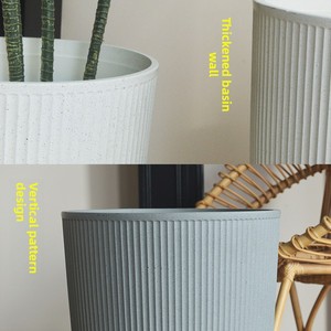 P447 Jardinières décoratives hautes en plastique pour plantes d'intérieur, pots à fleurs de grande qualité, légers, pour hôtel - Product Image 2