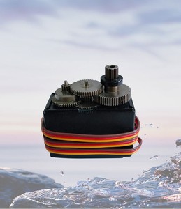 Servomoteur numérique à engrenages métalliques 996 55g à couple élevé 10kg 0,4 sec/60 °   180 °   Moteur à noyau en fer avec boîtier en plastique pour voiture RC, robot, avion, drone - Product Image 1