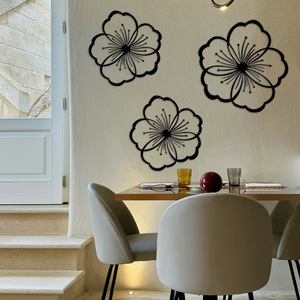 <span class=keywords><strong>Stile</strong></span> <span class=keywords><strong>industriale</strong></span> motivo floreale in ferro metallo appeso a parete decorazione per la casa Design <span class=keywords><strong>soggiorno</strong></span> decorazione della parete cava all'ingrosso - Product Image 2
