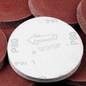 Vente directe d'usine de disques de ponçage auto-adhésifs floqués, tampons de polissage avec support floqué pour le ponçage du bois - Product Image 2