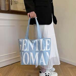 Hot Selling Custom Printed Logo Tote Shopping Cotton Fashion <b>Canvas</b> <b>Bag</b> <b>Canvas</b> <b>Large</b> With Handle Tote <b>Bag</b> - Product Image 4