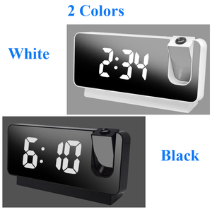 Đồng hồ báo thức bảng điện tử đồng hồ báo thức im lặng làm việc thời gian chiếu LED chiếu kỹ thuật số trang trí ánh sáng phòng ngủ cạnh giường ngủ đồng hồ - Product Image 5