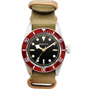 Oem luminosi eccanici personalizzati Quadrante <span class=keywords><strong>Nero</strong></span> 20atm impermeabili orologi da uomo logo custom brand - Product Image 4