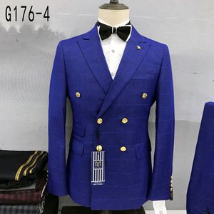 Tailleur da lavoro <span class=keywords><strong>doppiopetto</strong></span> per il commercio estero <span class=keywords><strong>abito</strong></span> <span class=keywords><strong>estivo</strong></span> in tessuto pettinato frontale piatto abbigliamento africano in poliestere/cotone - Product Image 2