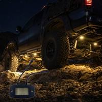 Luz LED SHIZI para Roca, Lámpara de Iluminación Inferior Todoterreno, 12V 24V, Impermeable, para Camioneta, Jeep, ATV, SUV, 4X4, Auxiliar, OEM