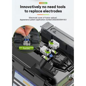 Kit de fusion de fibres optiques Komshine Ex39, épissure rapide en 8 secondes, mini-machine FTTH avec cisaille et accessoires - Product Image 4