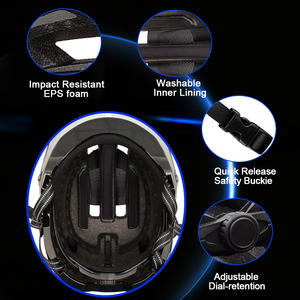 하이 퀄리티 스마트 헬멧 자전거 탈착식 디스플레이 화면 야간 안전 사이클링 헬멧 자전거 헬멧 성인 도시 승마 장비 - Product Image 3