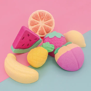 Bombas de Baño de Manteca de Karité Personalizadas OEM, Bombas de Baño para Niños 100% Naturales con Aroma a Frutas Coloridas - Product Image 1
