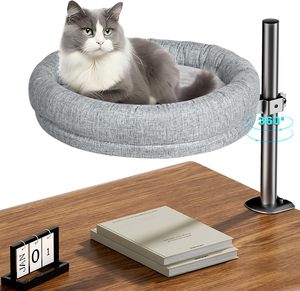 2025 nuovo arrivo Cat Bed <span class=keywords><strong>per</strong></span> scrivania regolabile in altezza 360 ° girevole perfetta scrivania rotonda Cat Bed <span class=keywords><strong>per</strong></span> scrivania - Product Image 1