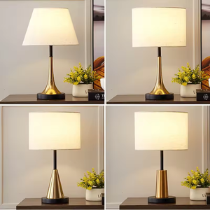 New Style Bedroom Living Room Bedside bar Lights Home Hotel Decor Nordic Modern Fabric <b>Shade</b> Led <b>Table</b> <b>Lamp</b> - Product Image 4