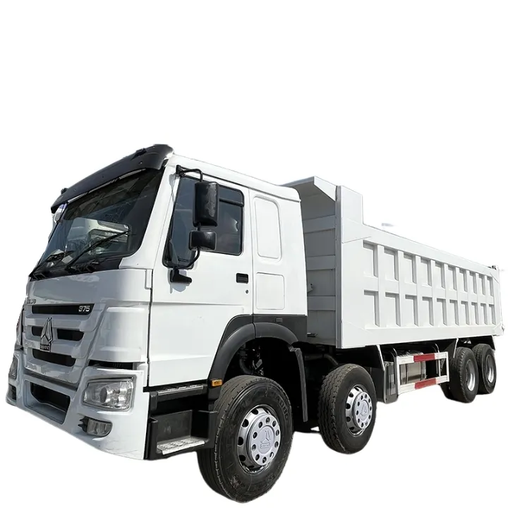 Sinotruk HOWO caminhão basculante usado 8x4 12 rodas caminhões basculantes com direção direita à venda