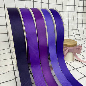 Nastro Grosgrain Personalizzato 100% Poliestere Viola Scuro, Ingrosso, <span class=keywords><strong>da</strong></span> 1/8 a 4 Pollici, Nastro Rigato per Confezioni <span class=keywords><strong>Regalo</strong></span> e Accessori per Capelli - Product Image 3