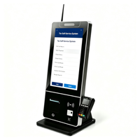 Terminal de kiosque en libre-service haut de gamme pour restaurant, hôtel, magasin de détail, Android, Windows, imprimante intégrée, NFC, POS