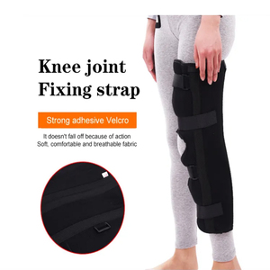 <span class=keywords><strong>Attelle</strong></span> de <span class=keywords><strong>Genou</strong></span> Orthopédique Respirante et Portable pour Rééducation, Soutien des Ligaments et Immobilisation Physique - Product Image 1