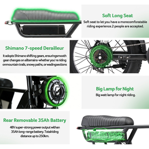 Vélo <span class=keywords><strong>électrique</strong></span> hybride Y20 Pro 48V avec pneus tout-terrain (fat tire) 250W, pour route et ville, VTT, entrepôt UE - Product Image 4