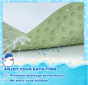 Tapis de bain antidérapant pour enfants, tapis de douche pour tout-petits, surface antidérapante lavable, tapis en caoutchouc souple pour <span class=keywords><strong>baignoire</strong></span> et douche - Product Image 4