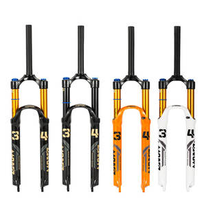 <span class=keywords><strong>Horquilla</strong></span> delantera de bicicleta de montaña de aluminio auténtico Markawi, amortiguación neumática de 34mm, carrera de 130mm, bicicletas de carretera de liberación rápida de alta resistencia - Product Image 5