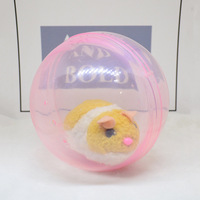 Jouet électronique populaire et amusant : Hamster roulant, jouets en peluche électriques en forme de hamster, balles jouets pour hamsters