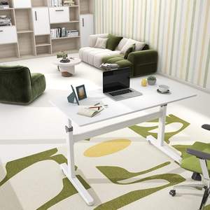 Meja berdiri Manual, <span class=keywords><strong>Crank</strong></span> tangan portabel Manual dapat disesuaikan kayu Modern meja komputer untuk ruang belajar tugas berat furnitur portabel - Product Image 5