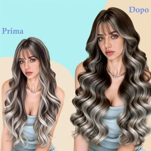 Extensioni di <span class=keywords><strong>Capelli</strong></span> <span class=keywords><strong>Veri</strong></span> Pre-Bonded Balayage Ombré a Doppia Faccia, Lisci Remy, Nero Grigio Argento, 28 Pollici, 10 Pezzi, 20g - Product Image 5