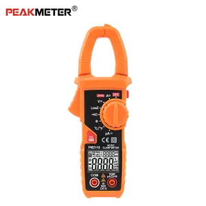 Best selling PM2118 grampo medidor digital ce inteligente auto gama AC DC temperatura teste NCV analógico