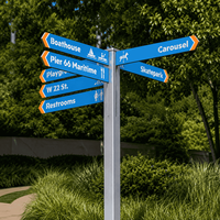 Panneau de signalisation directionnel pour sentiers de parc, panneaux de signalisation extérieurs en aluminium personnalisés pour les zones panoramiques et les itinéraires touristiques