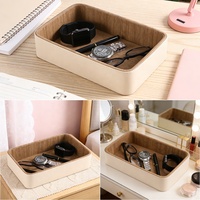 Organisateur de rangement multifonctionnel pliable en cuir PU personnalisé pour montres, bijoux, outils - Salle de bain, salon