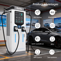 Station de recharge rapide pour véhicules électriques 60KW 80KW Chargeur DC Commercial Borne de recharge pour véhicules électriques Parking