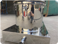 Mesin Pemisah Padatan Cair YGD200 Flat Plate Basket Centrifuge Berlapis PP dengan Pembuangan Atas untuk Bahan Kimia Halus & Media Korosif