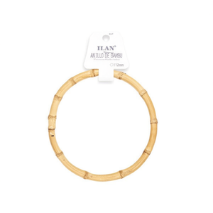 Anello in bambù Iln da 12 mm, colore naturale, per borse e accessori - Product Image 2