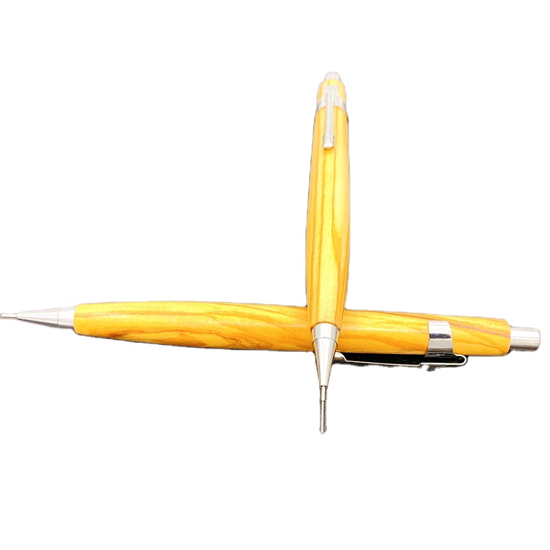 Автоматическая ручка-карандаш из оливкового дерева, диаметр 0,5 мм