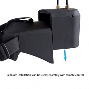 Gafas FPV LS-800D de 5 Pulgadas con Cabezal Desmontable y Grabación DVR, Resolución 800x480, Batería 3.7V/2000mAh, 5.8G, Formato 16/9 - Product Image 3