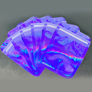 8.5x13cm Colorful Aluminum Foil Yin-Yang Self Sealing Bag Custom Laser Printing Jewelry <b>Packaging</b> Bag - Product Image 1