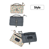 Fournitures pour bébé portables Sac à couches en polyester imperméable avec sac de voyage pour changeur de couches pour les soins de bébé en déplacement