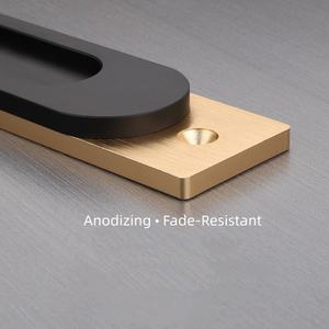 Poignée de <span class=keywords><strong>porte</strong></span> sans perçage en aluminium, poignée de <span class=keywords><strong>porte</strong></span> dissimulée intégrée, poignée adhésive pour <span class=keywords><strong>porte</strong></span> coulissante de placard ou de cabinet - Product Image 3