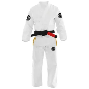 Kimono Colored Karate Uniform Cotton Bjj Gi Jacket and Bottom Manufacturer