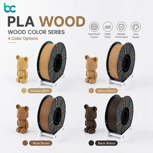 Filament PLA bois Becreative, <span class=keywords><strong>prix</strong></span> usine, 1,75 mm, 1 kg, aspect bois réaliste, toucher lisse, faible odeur, pour imprimantes 3D FDM et moulage - Product Image 4