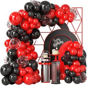 122Pcs Diwali Năm Mới Bóng Vòm Kit Màu Đen Kim Loại Vàng Confetti Bóng Bay Cao Su 12 Inch Vòm Trang Trí Cho Tốt Nghiệp - Product Image 3