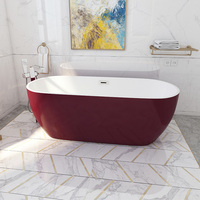 Bañera de Lujo de Alta Calidad, Moderna, Independiente, de Acrílico, para Baño, Bañera Independiente para Remojo