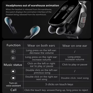 Reloj Inteligente de Moda para Hombre con GPS, Reproductor de Música, Monitor de Ritmo Cardíaco, Monitoreo de Ejercicio, Auriculares TWS 2 en 1 y Otros - Product Image 6