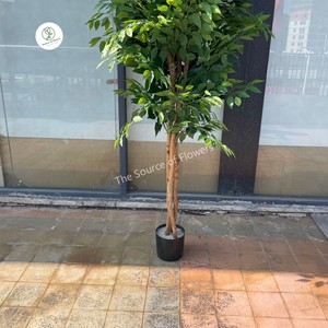 Bonsaï artificiel en plastique <span class=keywords><strong>vert</strong></span>, tronc en bois artificiel <span class=keywords><strong>vert</strong></span>, plantes en pot pour la décoration de jardin intérieur, <span class=keywords><strong>arbre</strong></span> banyan - Product Image 6