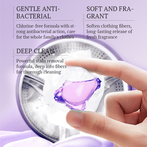 KORMESIC - Cápsulas de Gel de Lavandería con Aroma a Lavanda, 30 Unidades, Detergente de Limpieza Profunda para el Hogar, Cápsulas de Detergente Suave - Product Image 2
