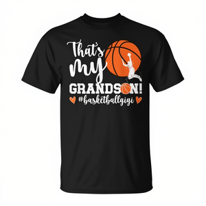 Camiseta de baloncesto con la inscripción That's My Grandson para abuela de jugador - Product Image 3