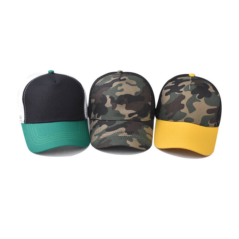 2024 Trendy Multi Color Cotton Mesh Trucker Hat Custom Logo